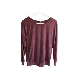 Burgundy long sleeve shirt